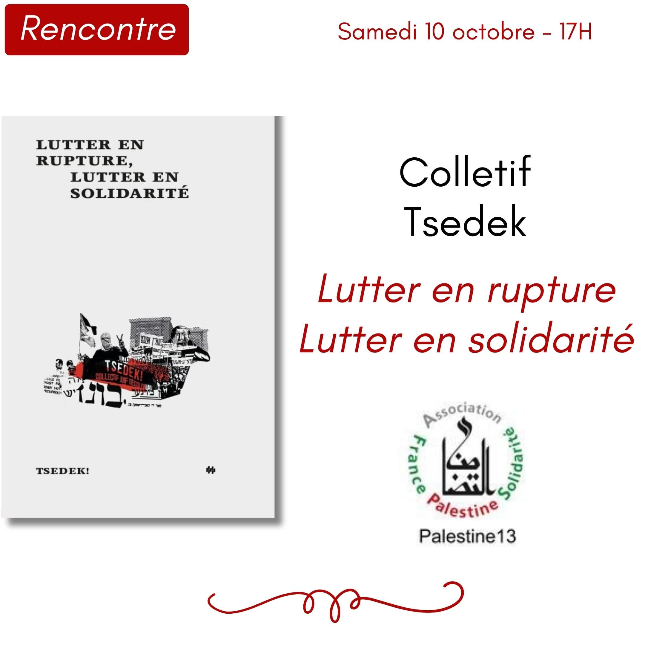 Collectif Tsedek - Lutter en rupture, Lutter en solidarité