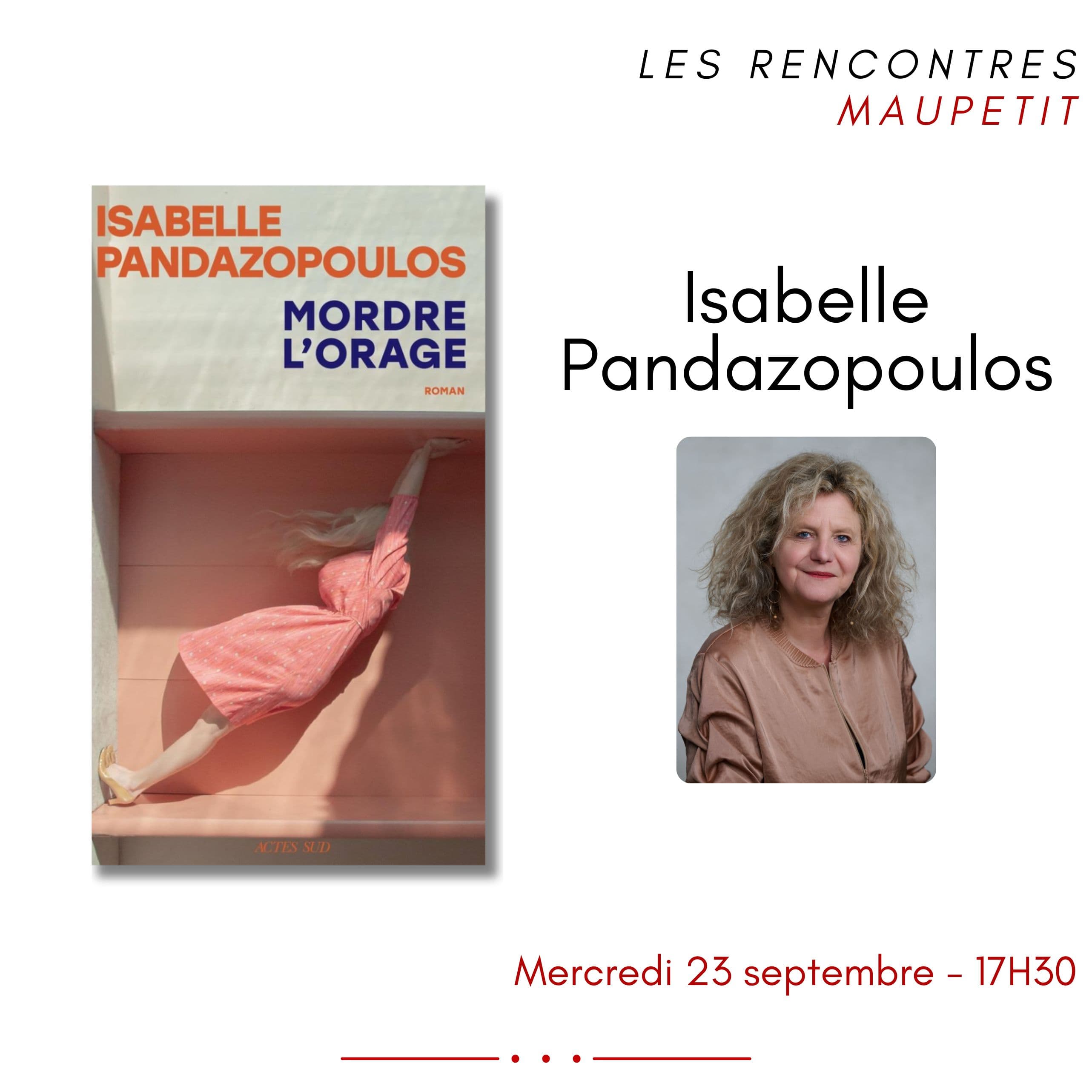Isabelle Pandazopoulos - Mordre l'orage